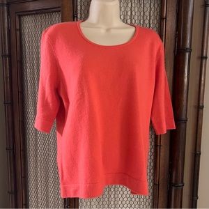 Lauren Ralph Lauren 100% Cashmere Scoop Neck Sweater